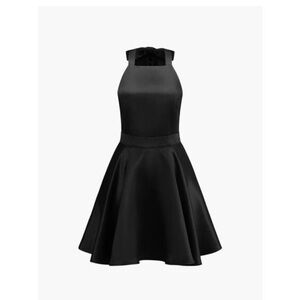 Commense Black Mini Dress with bow